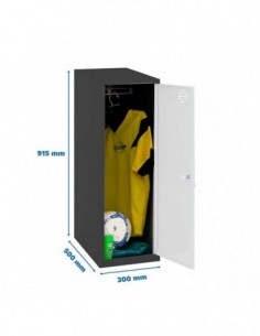 Armario Taquilla SIMON LOCKER Monobloque Single Mini 915x300x500 mm AN/GR | Taquilla metálica SimonLocker para vestuarios y ofi 2