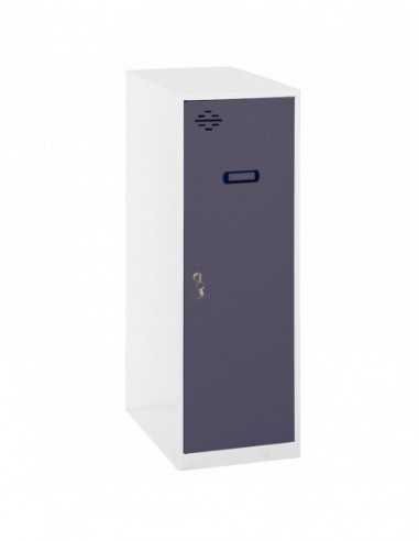 Armario Taquilla SIMON LOCKER Monobloque Single Mini 915x300x500 mm BL/AN | Taquilla metálica SimonLocker para vestuarios y ofi