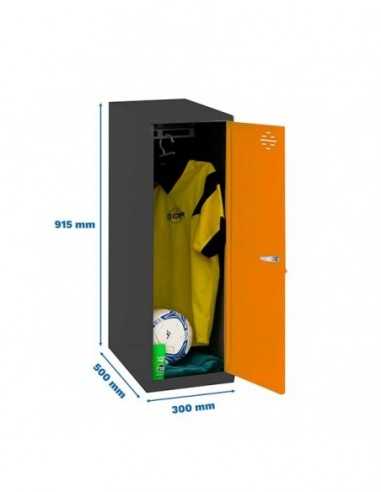 Armario Taquilla SIMON LOCKER Monobloque Single Mini 915x300x500 mm AN/NA | Taquilla metálica SimonLocker para vestuarios y ofi