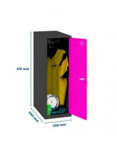 Armario Taquilla SIMON LOCKER Monobloque  Single Mini 915x300x500 mm AN/RO | Taquilla metálica SimonLocker para vestuarios y ofi 2