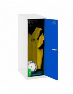 Armario Taquilla SIMON LOCKER Monobloque  Single Mini 915x300x500 mm BL/AZ | Taquilla metálica SimonLocker para vestuarios y ofi