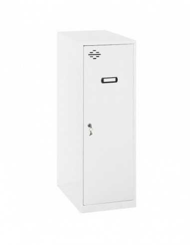 Armario Taquilla SIMON LOCKER Monobloque Single Mini 915x300x500 mm BL/BL | Taquilla metálica SimonLocker para vestuarios y ofi