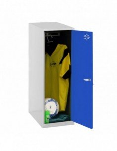 Armario Taquilla SIMON LOCKER Monobloque  Single Mini 915x400x500 mm GR/AZ | Taquilla metálica SimonLocker para vestuarios y ofi