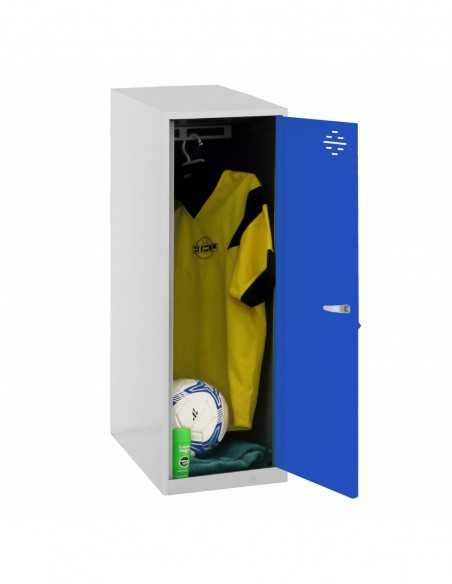 Armario Taquilla SIMON LOCKER Monobloque Single Mini 915x400x500 mm GR/AZ | Taquilla metálica SimonLocker para vestuarios y ofi