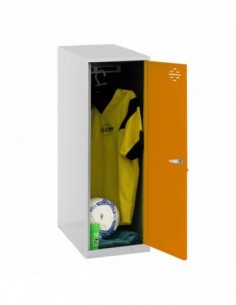 Armario Taquilla SIMON LOCKER Monobloque Single Mini 915x400x500 mm GR/NA | Taquilla metálica SimonLocker para vestuarios y ofi