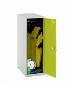 Armario Taquilla SIMON LOCKER Monobloque  Single Mini 915x400x500 mm GR/VE | Taquilla metálica SimonLocker para vestuarios y ofi 2