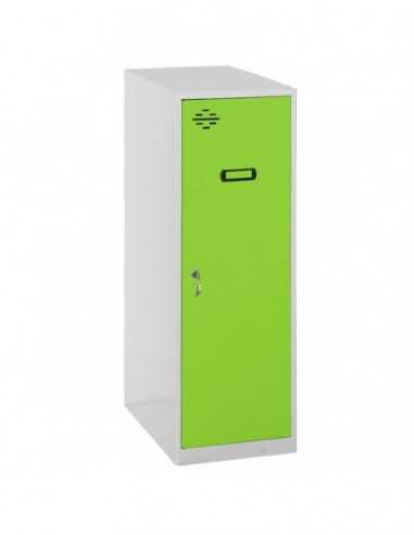 Armario Taquilla SIMON LOCKER Monobloque Single Mini 915x400x500 mm GR/VE | Taquilla metálica SimonLocker para vestuarios y ofi