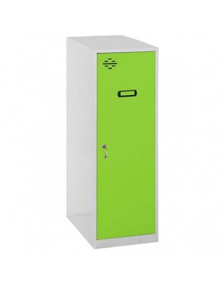 Armario Taquilla SIMON LOCKER Monobloque Single Mini 915x400x500 mm GR/VE | Taquilla metálica SimonLocker para vestuarios y ofi