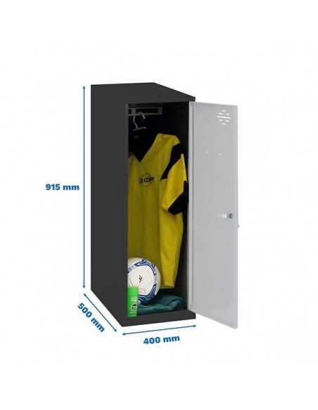 Armario Taquilla SIMON LOCKER Monobloque Single Mini 915x400x500 mm AN/GR | Taquilla metálica SimonLocker para vestuarios y ofi