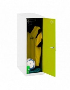 Armario Taquilla SIMON LOCKER Monobloque  Single Mini 915x400x500 mm BL/VE | Taquilla metálica SimonLocker para vestuarios y ofi