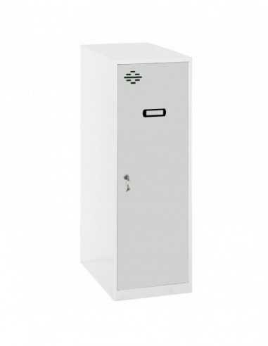 Armario Taquilla SIMON LOCKER Monobloque Single Mini 915x400x500 mm BL/GR | Taquilla metálica SimonLocker para vestuarios y ofi