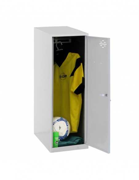 Armario Taquilla SIMON LOCKER Monobloque Single Mini 915x400x500 mm Gris | Taquilla metálica SimonLocker para vestuarios y ofic