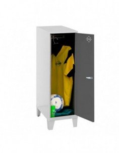 Armario Taquilla SIMON LOCKER Monobloque Single Mini 915x300x500+PIES GR/AN | Taquilla metálica SimonLocker para vestuarios y of