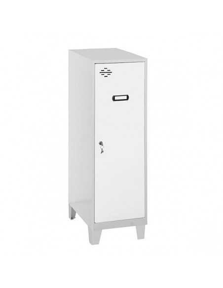 Armario Taquilla SIMON LOCKER Monobloque Single Mini 915x300x500+PIES GR/BC | Taquilla metálica SimonLocker para vestuarios y of