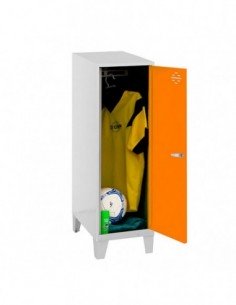 Armario Taquilla SIMON LOCKER Monobloque Single Mini 915x300x500+PIES GR/NA | Taquilla metálica SimonLocker para vestuarios y of