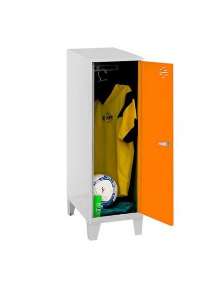 Armario Taquilla SIMON LOCKER Monobloque Single Mini 915x300x500+PIES GR/NA | Taquilla metálica SimonLocker para vestuarios y of