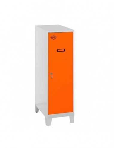 Armario Taquilla SIMON LOCKER Monobloque Single Mini 915x400x500+PIES GR/NA | Taquilla metálica SimonLocker para vestuarios y of