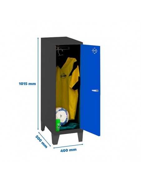 Armario Taquilla SIMON LOCKER Monobloque Single Mini 915x400x500+PIES AN/AZ | Taquilla metálica SimonLocker para vestuarios y of