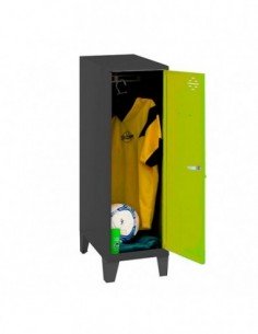 Armario Taquilla SIMON LOCKER Monobloque Single Mini 915x400x500+PIES AN/GR | Taquilla metálica SimonLocker para vestuarios y of 2