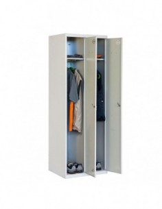 Armario Taquilla SIMON LOCKER DIY Single 2/2 300 (600) Gris | Taquilla metálica SimonLocker para vestuarios y oficinas