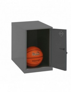 Armario Taquilla SIMON LOCKER Monobloque Mini 475x300x500 mm ANT/ANT | Taquilla metálica SimonLocker para vestuarios y oficinas