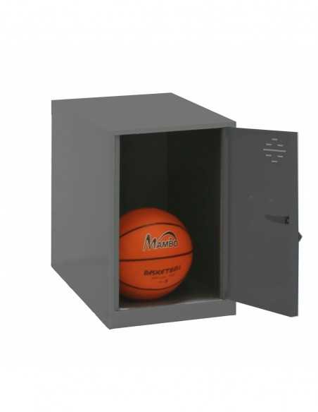 Armario Taquilla SIMON LOCKER Monobloque Mini 475x300x500 mm ANT/ANT | Taquilla metálica SimonLocker para vestuarios y oficinas