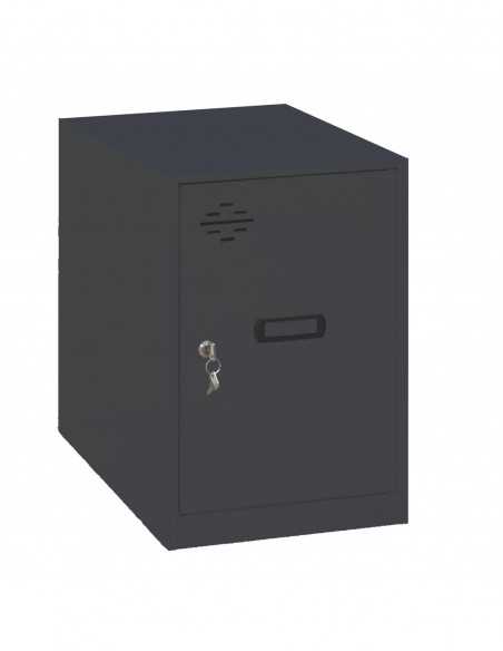 Armario Taquilla SIMON LOCKER Monobloque Mini 475x300x500 mm ANT/ANT | Taquilla metálica SimonLocker para vestuarios y oficinas