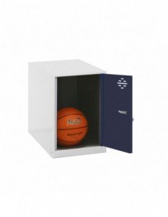 Armario Taquilla SIMON LOCKER Monobloque Mini 475x300x500 mm BLA/ANT | Taquilla metálica SimonLocker para vestuarios y oficinas 2