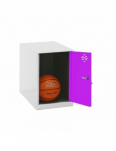 Armario Taquilla SIMON LOCKER Monobloque Mini 475x300x500 mm BLA/ROS | Taquilla metálica SimonLocker para vestuarios y oficinas