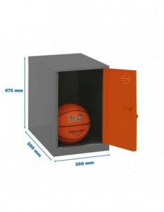 Armario Taquilla SIMON LOCKER Monobloque  Mini 475x300x500 mm ANT/NAR | Taquilla metálica SimonLocker para vestuarios y oficinas 2
