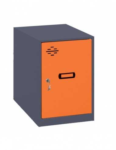 Armario Taquilla SIMON LOCKER Monobloque Mini 475x300x500 mm ANT/NAR | Taquilla metálica SimonLocker para vestuarios y oficinas