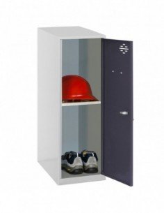 Armario Taquilla SIMON LOCKER Monobloque  Mini + BAN. 915x300x500 mm GR/AN | Taquilla metálica SimonLocker para vestuarios y ofi