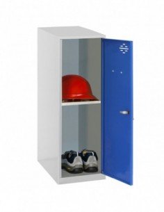 Armario Taquilla SIMON LOCKER Monobloque  Mini + BAN. 915x300x500 mm GR/AZ | Taquilla metálica SimonLocker para vestuarios y ofi
