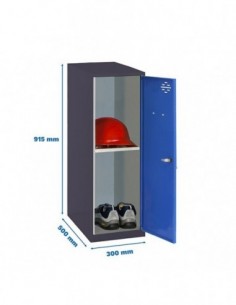Armario Taquilla SIMON LOCKER Monobloque Mini + BAN. 915x300x500 mm AN/AZ | Taquilla metálica SimonLocker para vestuarios y ofi 2