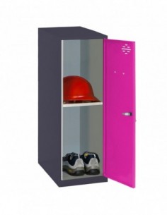 Armario Taquilla SIMON LOCKER Monobloque Mini + BAN. 915x300x500 mm AN/RO | Taquilla metálica SimonLocker para vestuarios y ofi