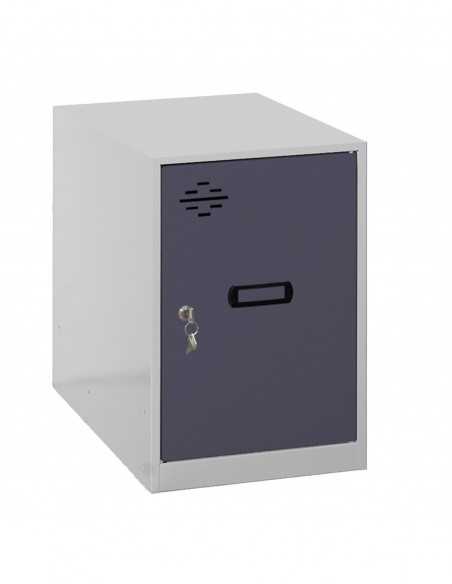Armario Taquilla SIMON LOCKER Monobloque Mini 475x400x500 mm GR/ANT | Taquilla metálica SimonLocker para vestuarios y oficinas