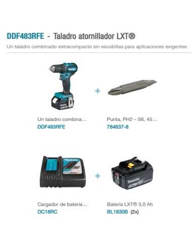 TALADRO ATORNILLADOR BL 18V MAKITA