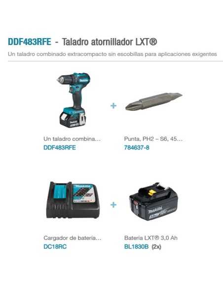 TALADRO ATORNILLADOR BL 18V MAKITA