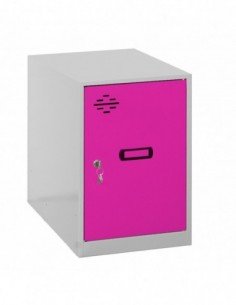 Armario Taquilla SIMON LOCKER Monobloque  Mini 475x400x500 mm GR/ROS | Taquilla metálica SimonLocker para vestuarios y oficinas