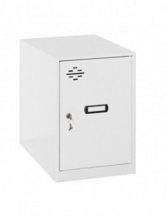 Armario Taquilla SIMON LOCKER Monobloque  Mini 475x400x500 mm BLA/BLA | Taquilla metálica SimonLocker para vestuarios y oficinas