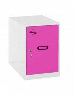 Armario Taquilla SIMON LOCKER Monobloque Mini 475x400x500 mm BLA/ROS | Taquilla metálica SimonLocker para vestuarios y oficinas