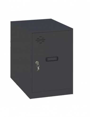 Armario Taquilla SIMON LOCKER Monobloque Mini 475x400x500 mm ANT/ANT | Taquilla metálica SimonLocker para vestuarios y oficinas