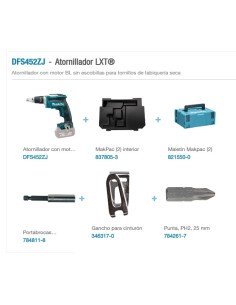 ATORNILLADOR BL 18V CON MAKPAC MAKITA 2