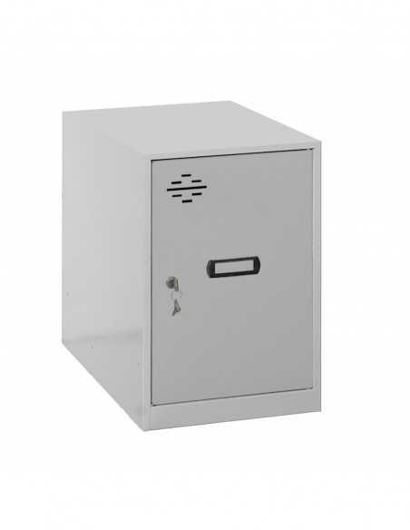 Armario Taquilla SIMON LOCKER Monobloque Mini 475x400x500 mm Gris | Taquilla metálica SimonLocker para vestuarios y oficinas