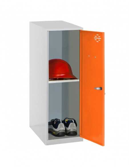Armario Taquilla SIMON LOCKER Monobloque Mini + BAN. 915x400x500 mm GR/NA | Taquilla metálica SimonLocker para vestuarios y ofi
