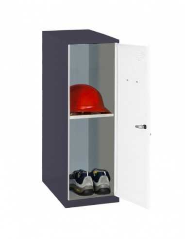 Armario Taquilla SIMON LOCKER Monobloque Mini + BAN. 915x400x500 mm AN/BL | Taquilla metálica SimonLocker para vestuarios y ofi