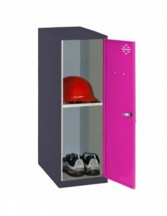 Armario Taquilla SIMON LOCKER Monobloque  Mini + BAN. 915x400x500 mm AN/RO | Taquilla metálica SimonLocker para vestuarios y ofi