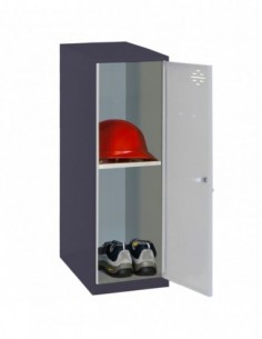 Armario Taquilla SIMON LOCKER Monobloque Mini + BAN. 915x400x500 mm AN/GR | Taquilla metálica SimonLocker para vestuarios y ofi