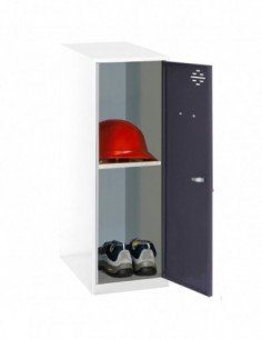 Armario Taquilla SIMON LOCKER Monobloque  Mini + BAN. 915x400x500 mm BL/AN | Taquilla metálica SimonLocker para vestuarios y ofi