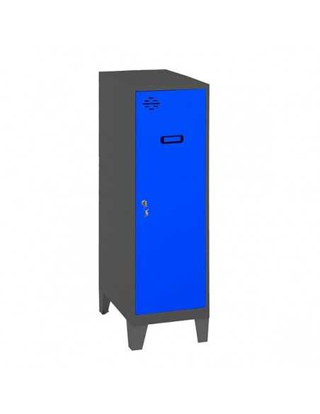 Armario Taquilla SIMON LOCKER Monobloque Mini + BAN. 915x300x500+PIES AN/AZ | Taquilla metálica SimonLocker para vestuarios y of
